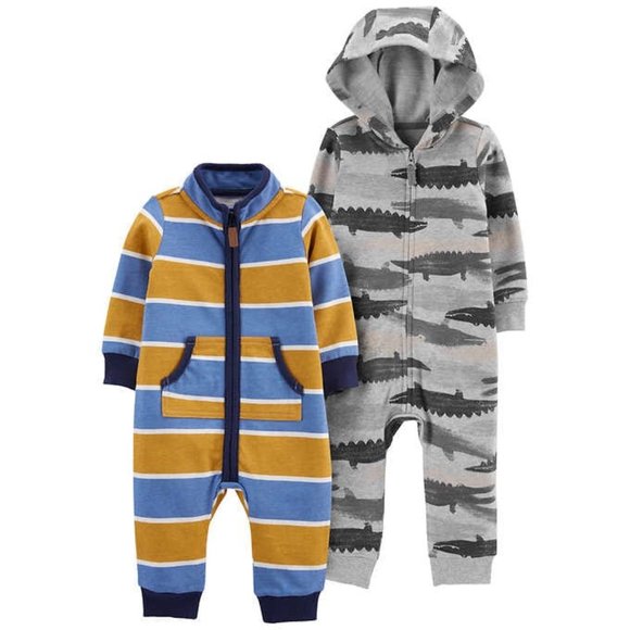 Carter's Infant 2-pack Jumpsuit, Alligator - Picture 1 of 5